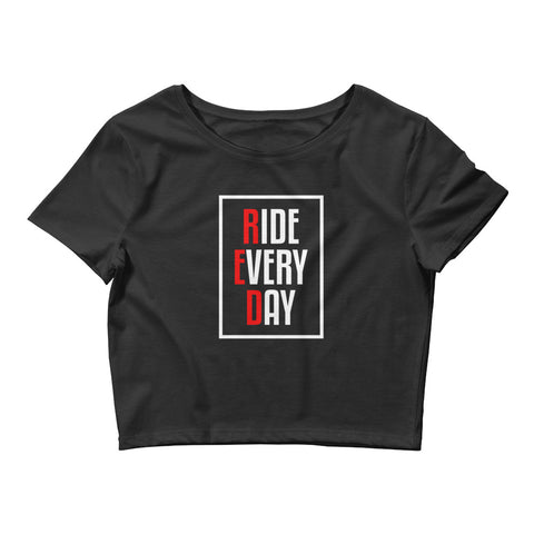 Ride Every Day Crop Tee