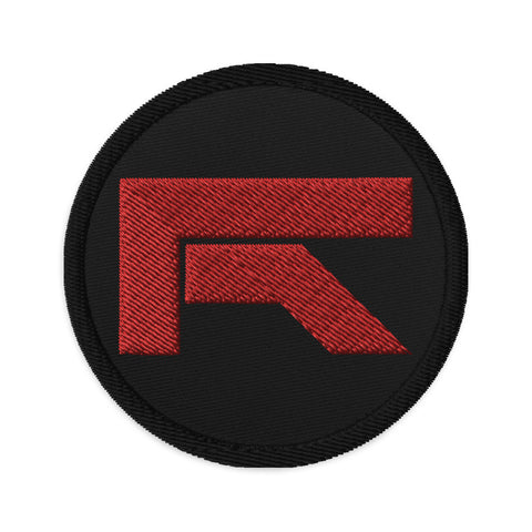 RED R Embroidered patches