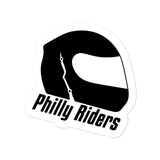 Philly Riders Cracked Helmet Sticker